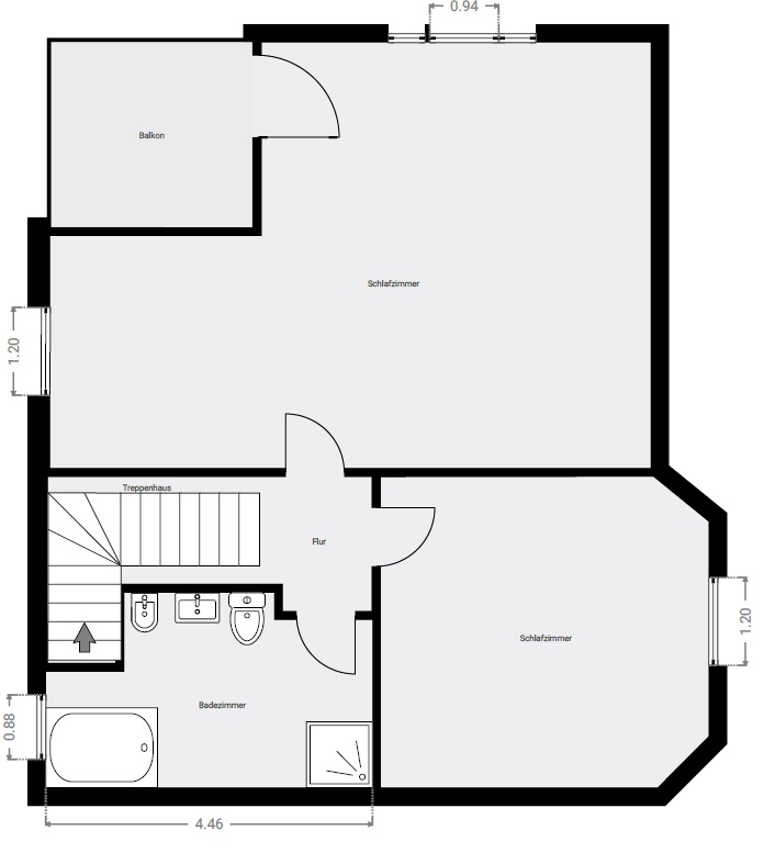 Grundriss OG Einfamilienhaus Liebenwalde