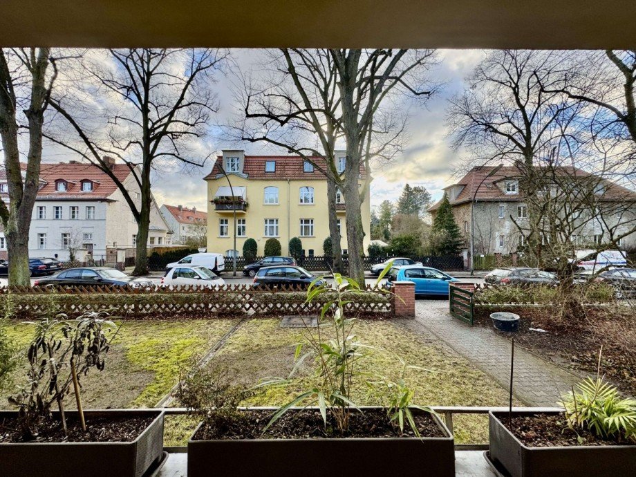 Ausblick Loggia Erdgeschosswohnung Berlin