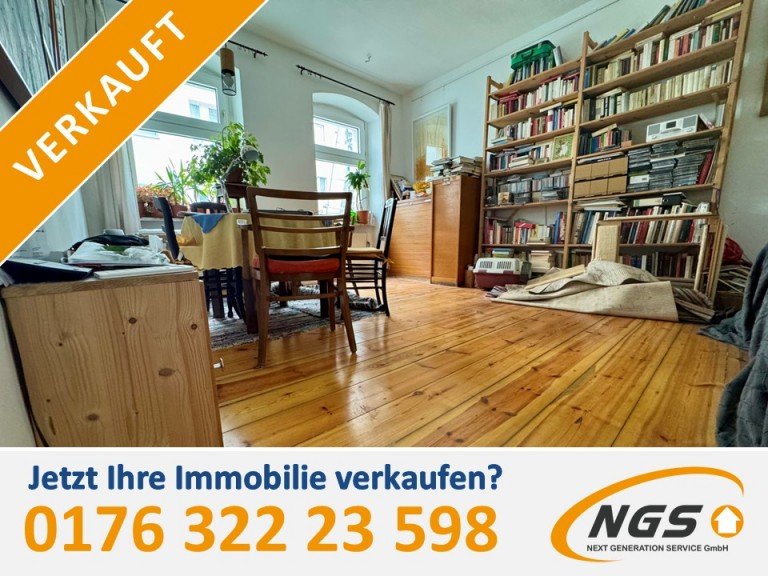 vorlage-fuer-verkauft Berlin Etagenwohnung +++bezugsfreie 2-Zimmer-Altbauwohnung mit Dielenboden am Volkspark+++