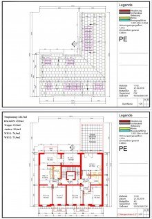 Grundriss 2 -3 Etage & Dachfl�che ohne Namen +++Neuer Preis, Mehrfamilienhaus mit Aufstockungspotenzial+++