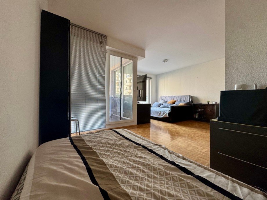 Wohnzimmer Schlafecke Etagenwohnung Berlin