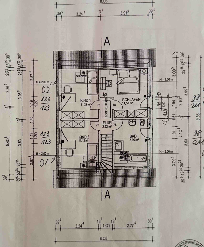 Grundriss 1.OG Einfamilienhaus Liebenwalde