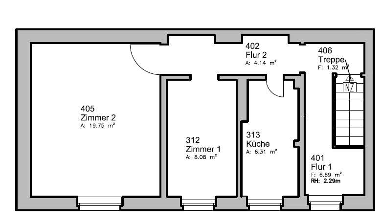 Grundriss DG Einfamilienhaus Berlin