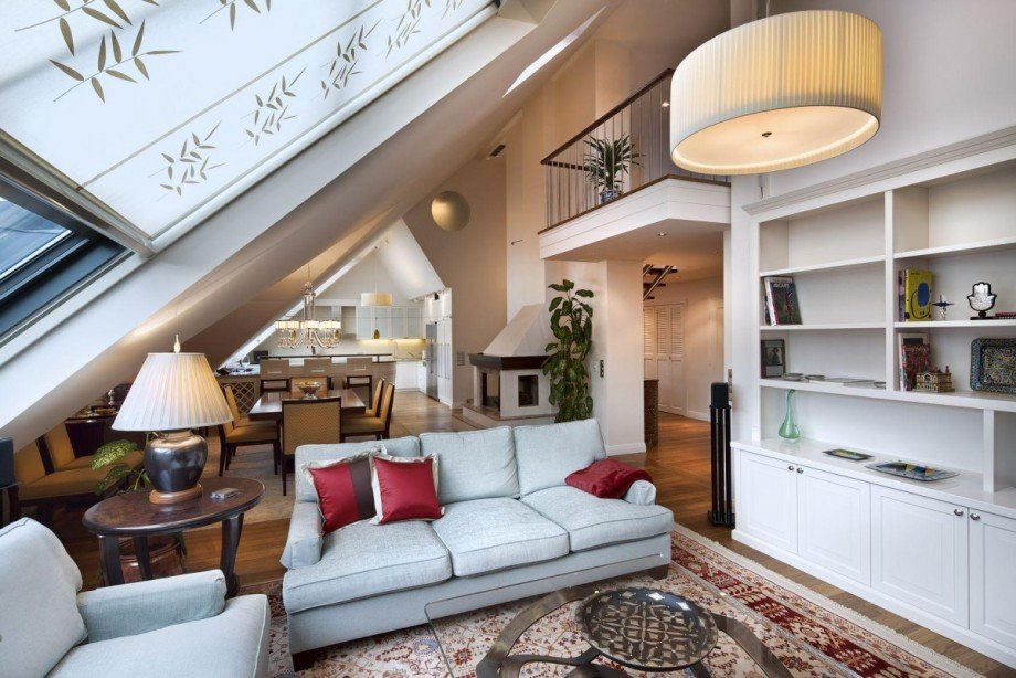 Bild 8 Visualisierung Wohn-Essbereich Dachgeschosswohnung Berlin