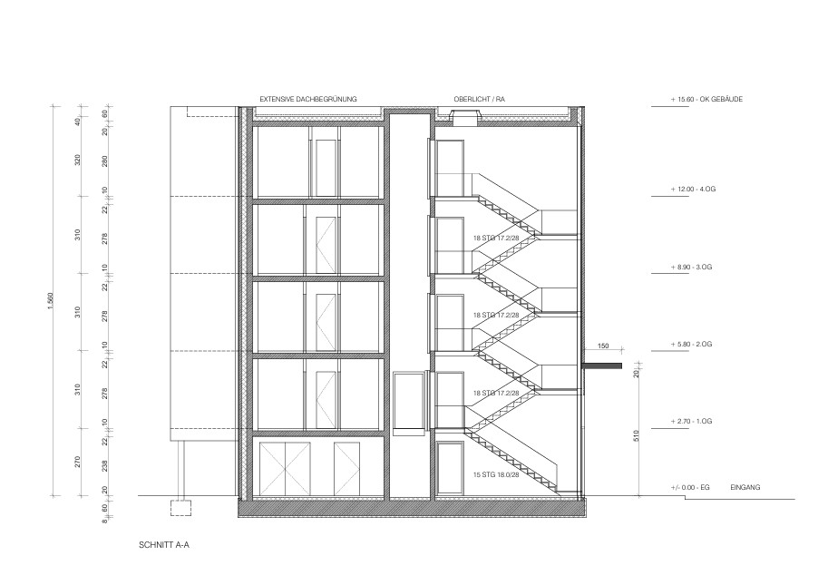 Schnitt 1 Wohngrundst�ck Sch�nefeld