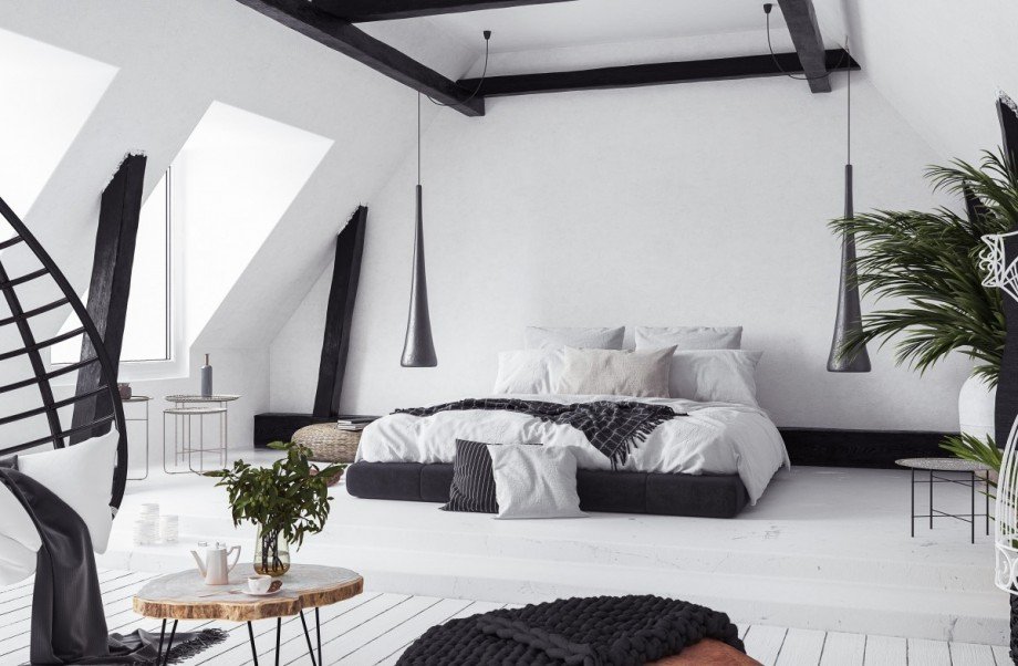 Bild 6 Visualisierung Schlafbereich Dachgeschosswohnung Berlin