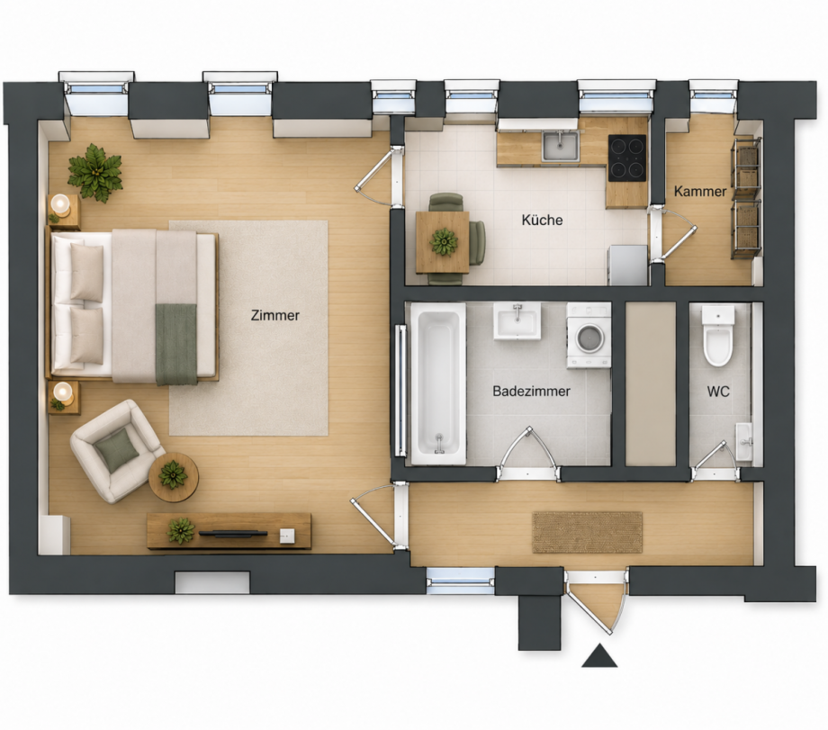 Grundriss Feurigstr. 56 Etagenwohnung Berlin