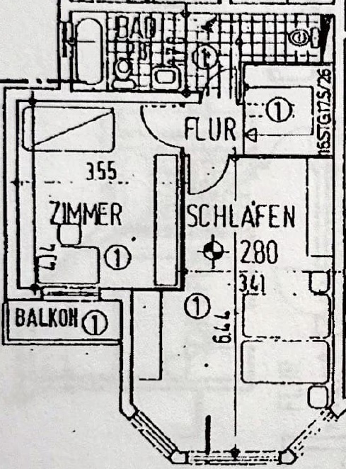 Grundriss OG Maisonettewohnung Berlin